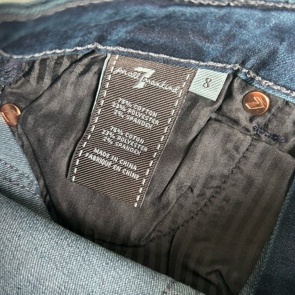 NWT 7 Seven for all mankind Josefina size 8 skinny boyfriend jeans - Picture 6 of 6